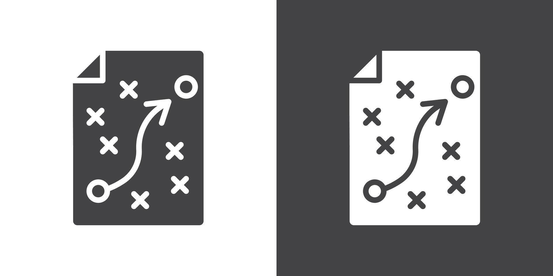 Planning icon Thin line illustration set vector