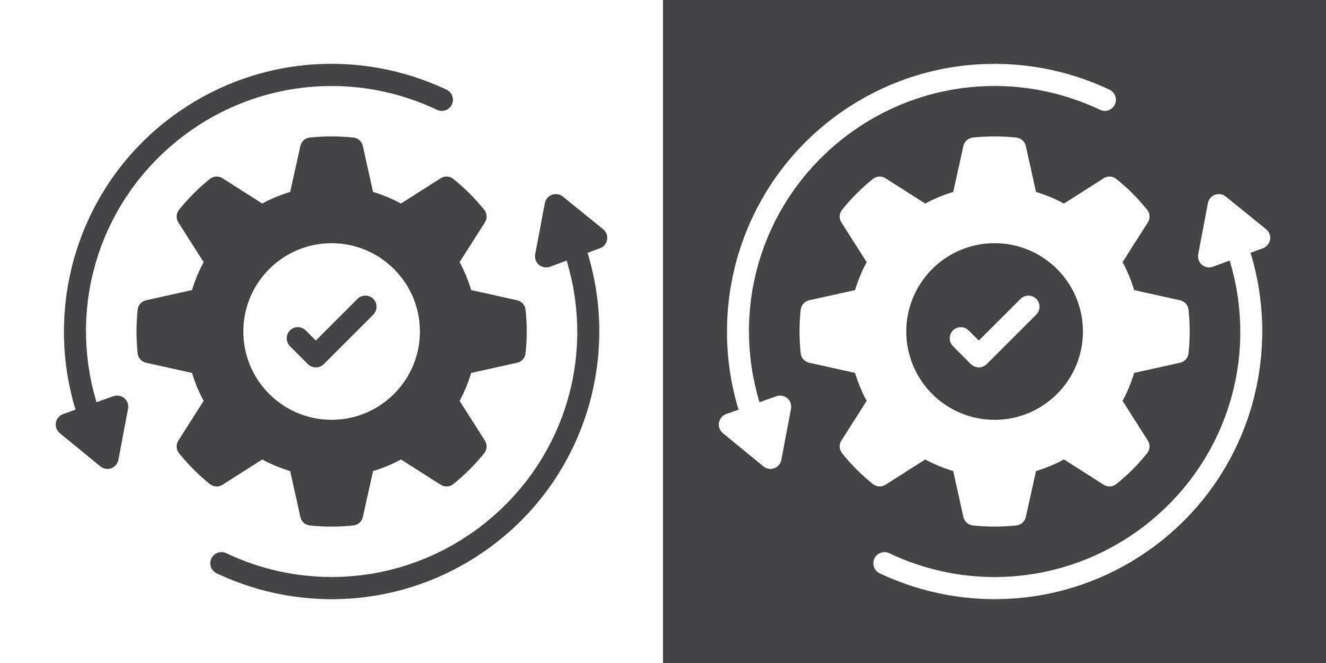 Optimization icon Thin line illustration set vector