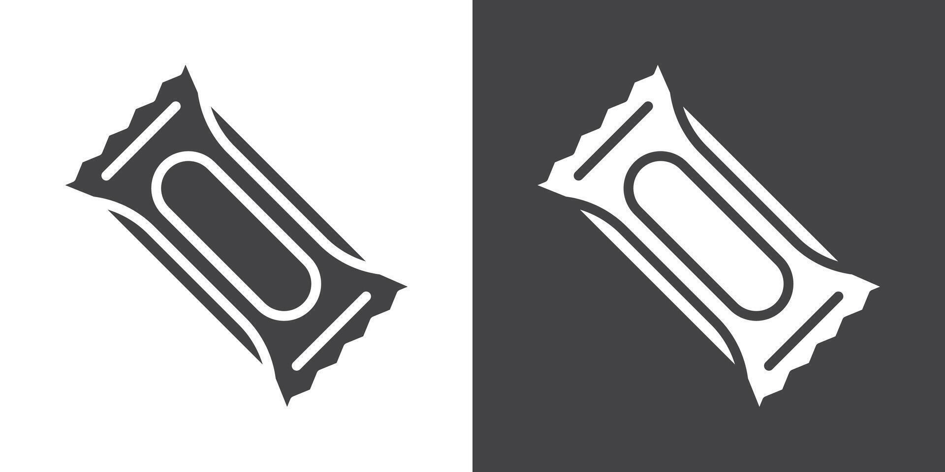 Protein bar icon Thin line illustration set vector