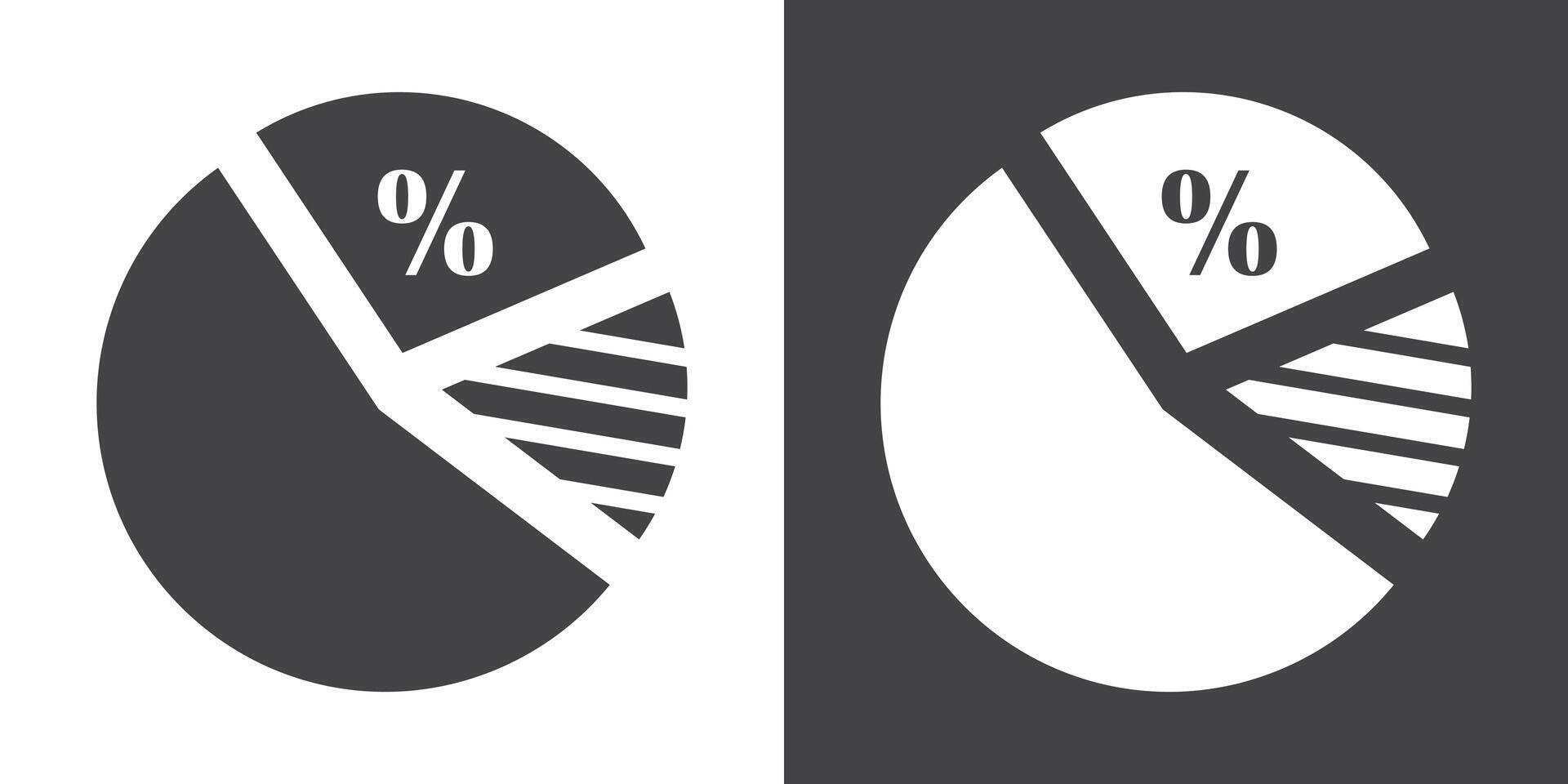 Market share icon Thin line illustration set vector