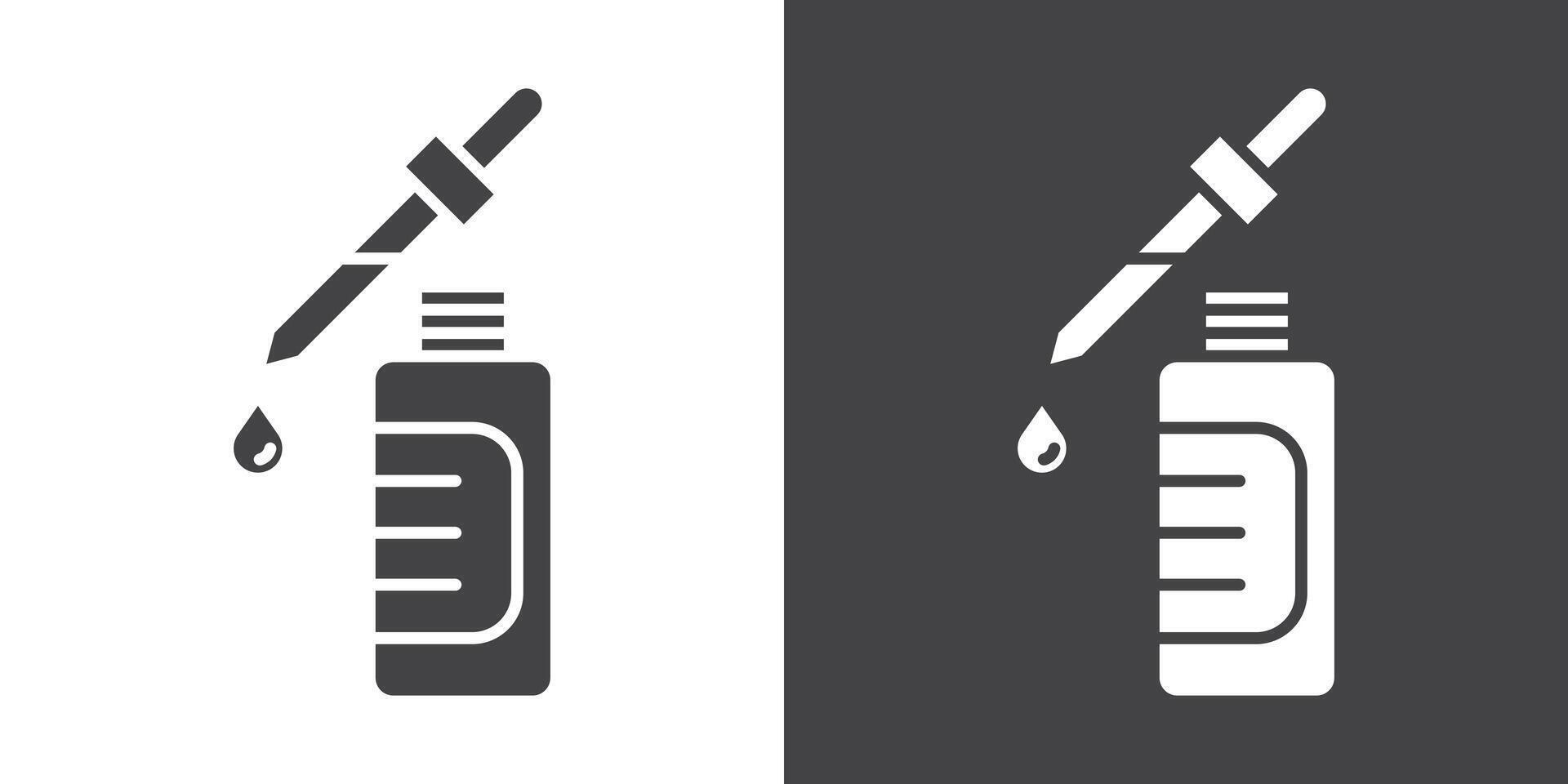 Serum icon Thin line illustration set vector