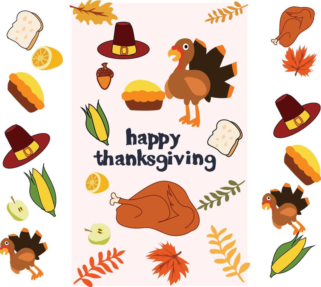 Happy thanksgiving day vector