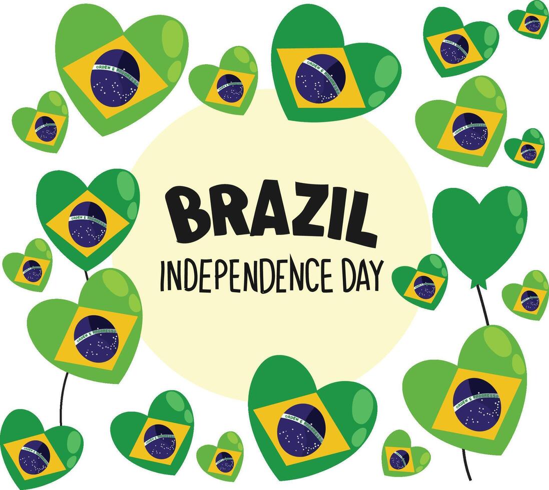brazil independence day vector