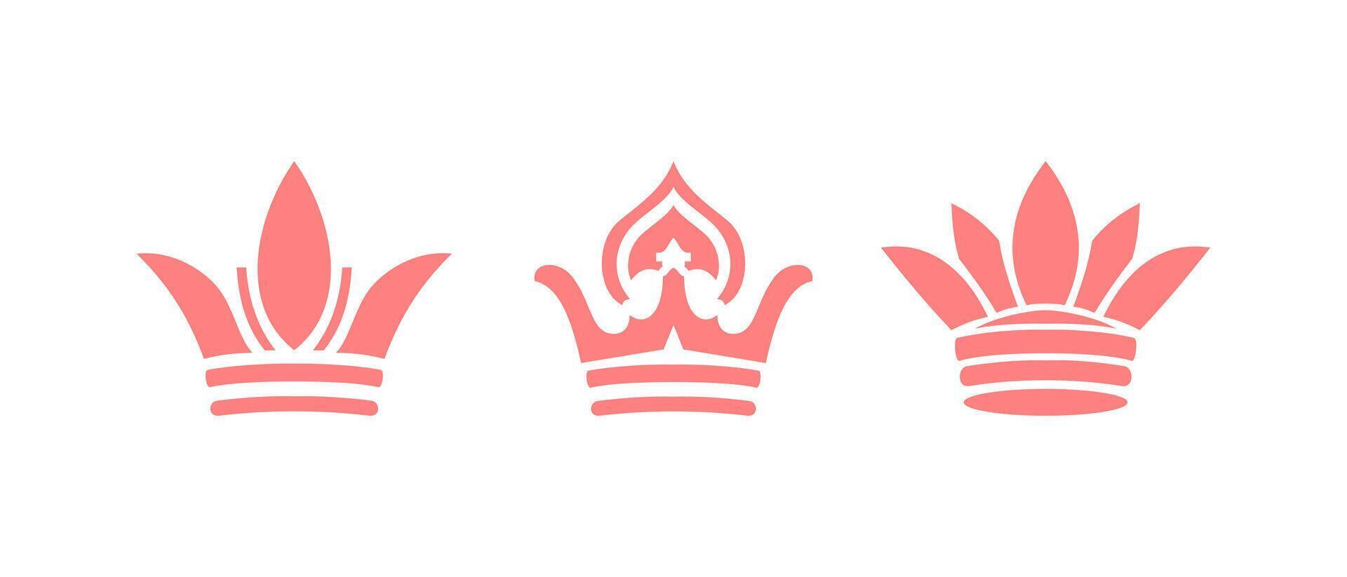 Doodle illustration of a crown isolated on a white background. Symbol of king and queen. vector
