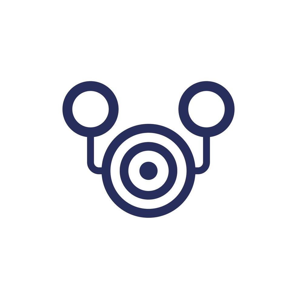 Niche market icon on white vector