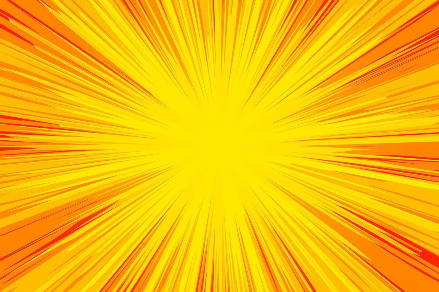 Orange comic book page background in pop art style vector
