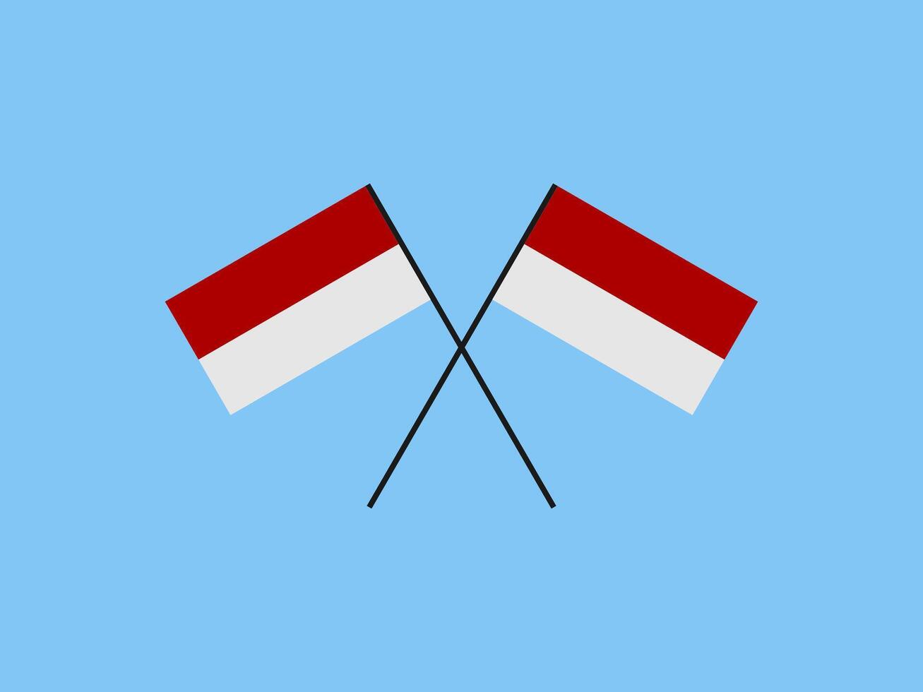 indonesian independence day flat design vector