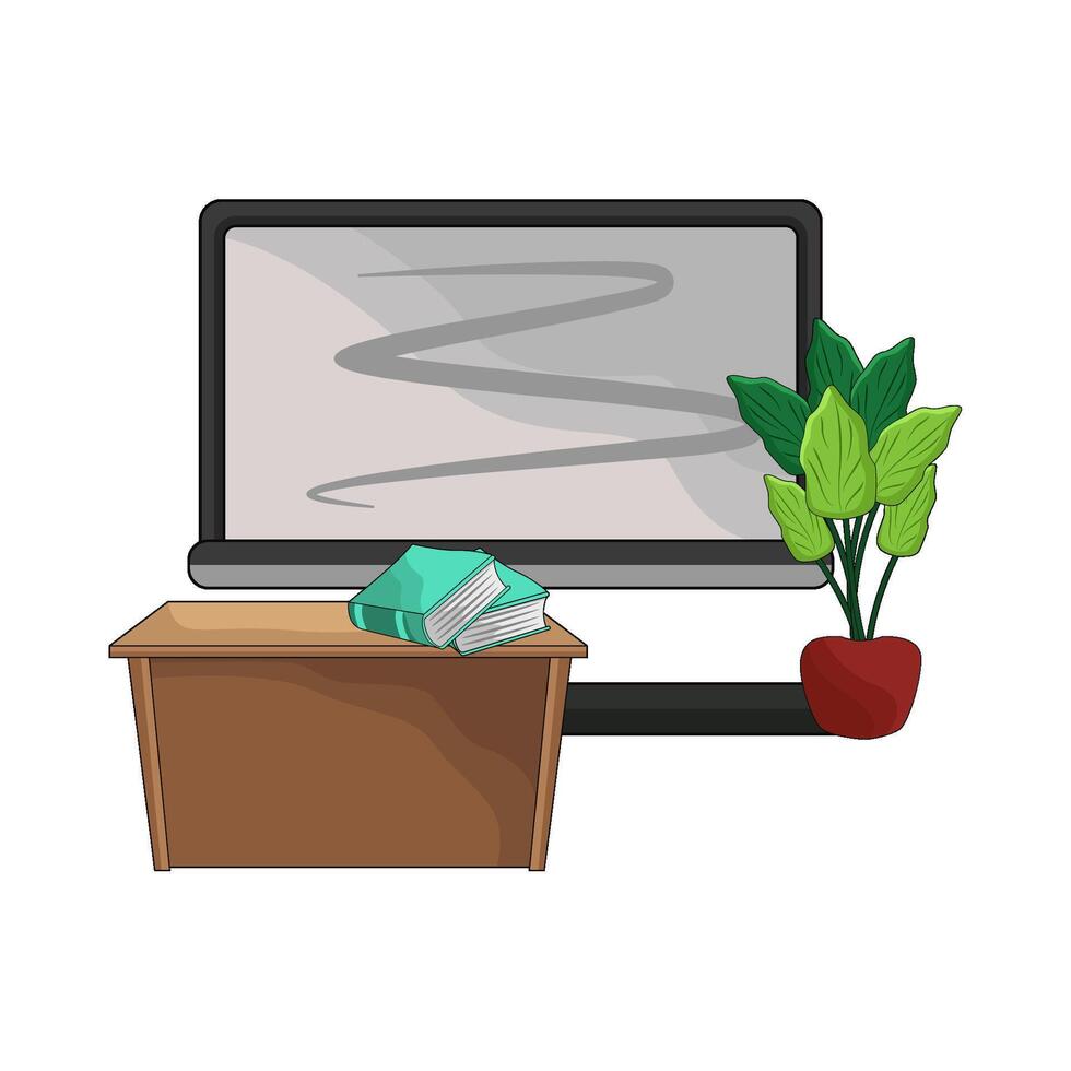 illustration of whiteboard vector