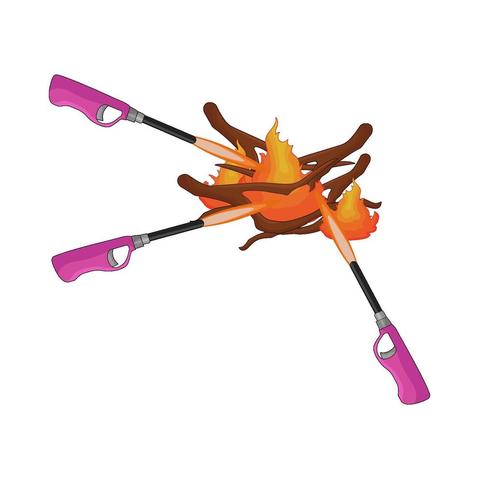 illustration of kitchen gas lighter vector
