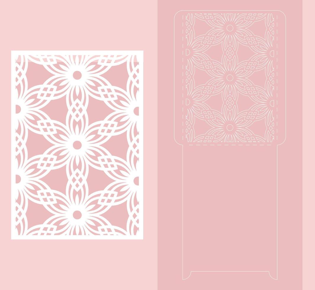 Floral invitation card design... vector