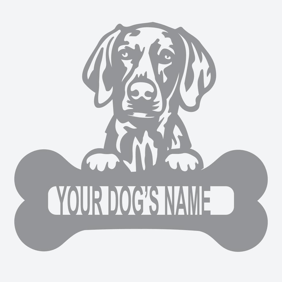 Dog Face silhouette design vector