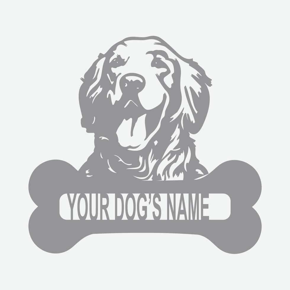 Golden retriever dog vector