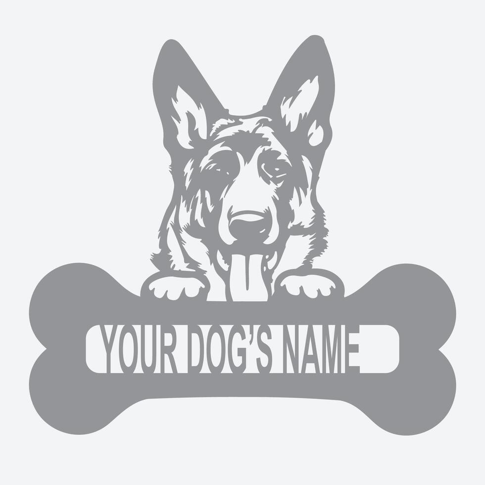 German Shepherd Dog design vector