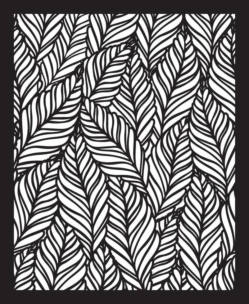 Leafs Seamless Pattern Design vector