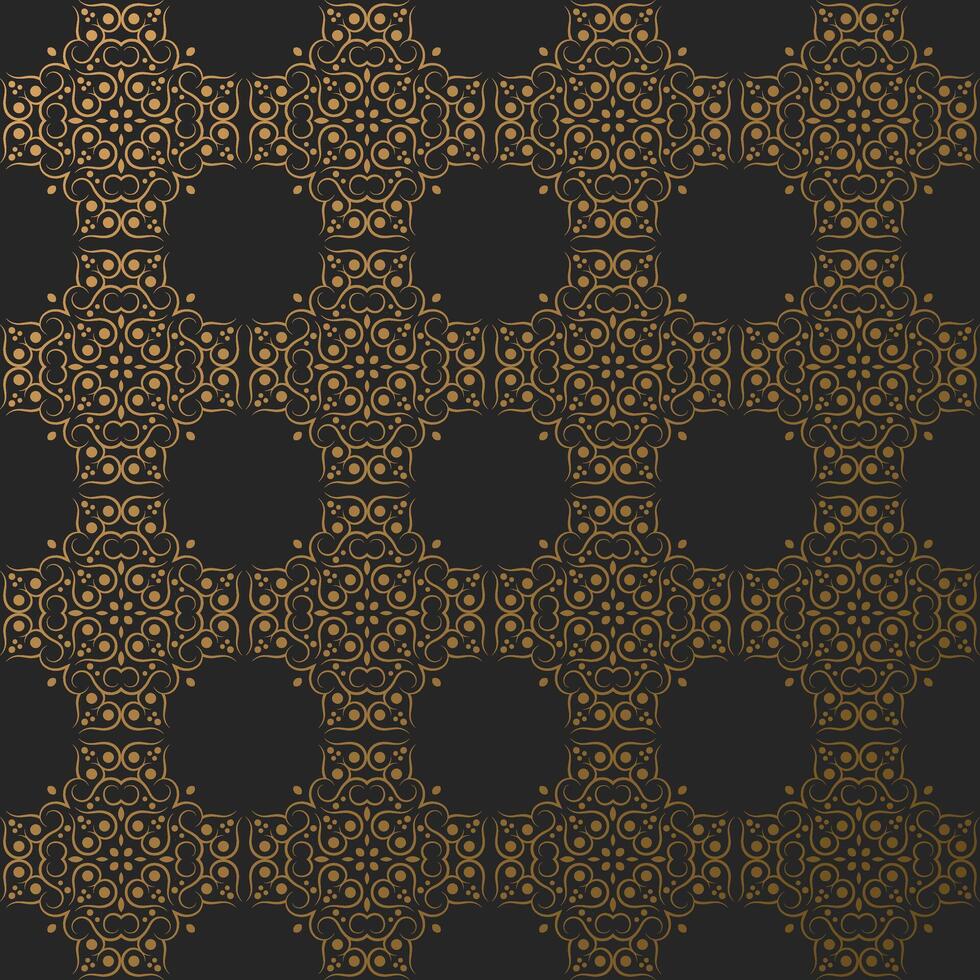 luxury dark seamless pattern background vector