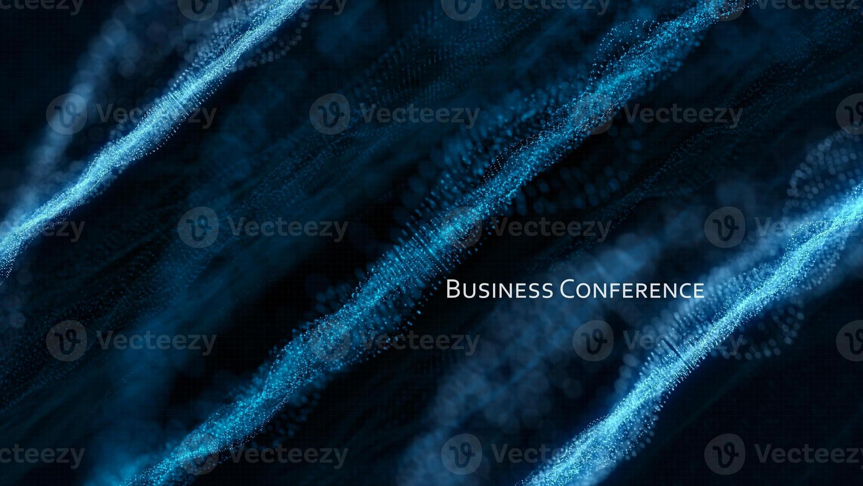 3D rendering of keynote presentation made for business finance and industry summit. Slideshow titular slide ready to be presented during corporate workshop training in front of employees photo
