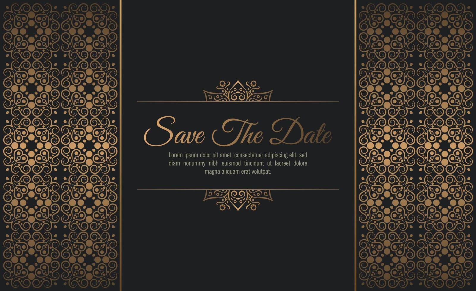 luxury invitation background style ornamental pattern vector