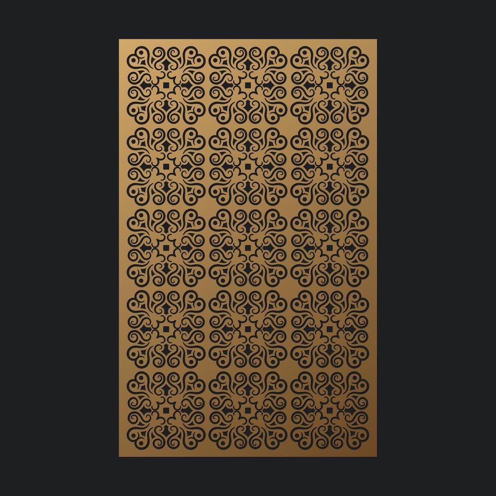seamless die cut decorative pattern template vector