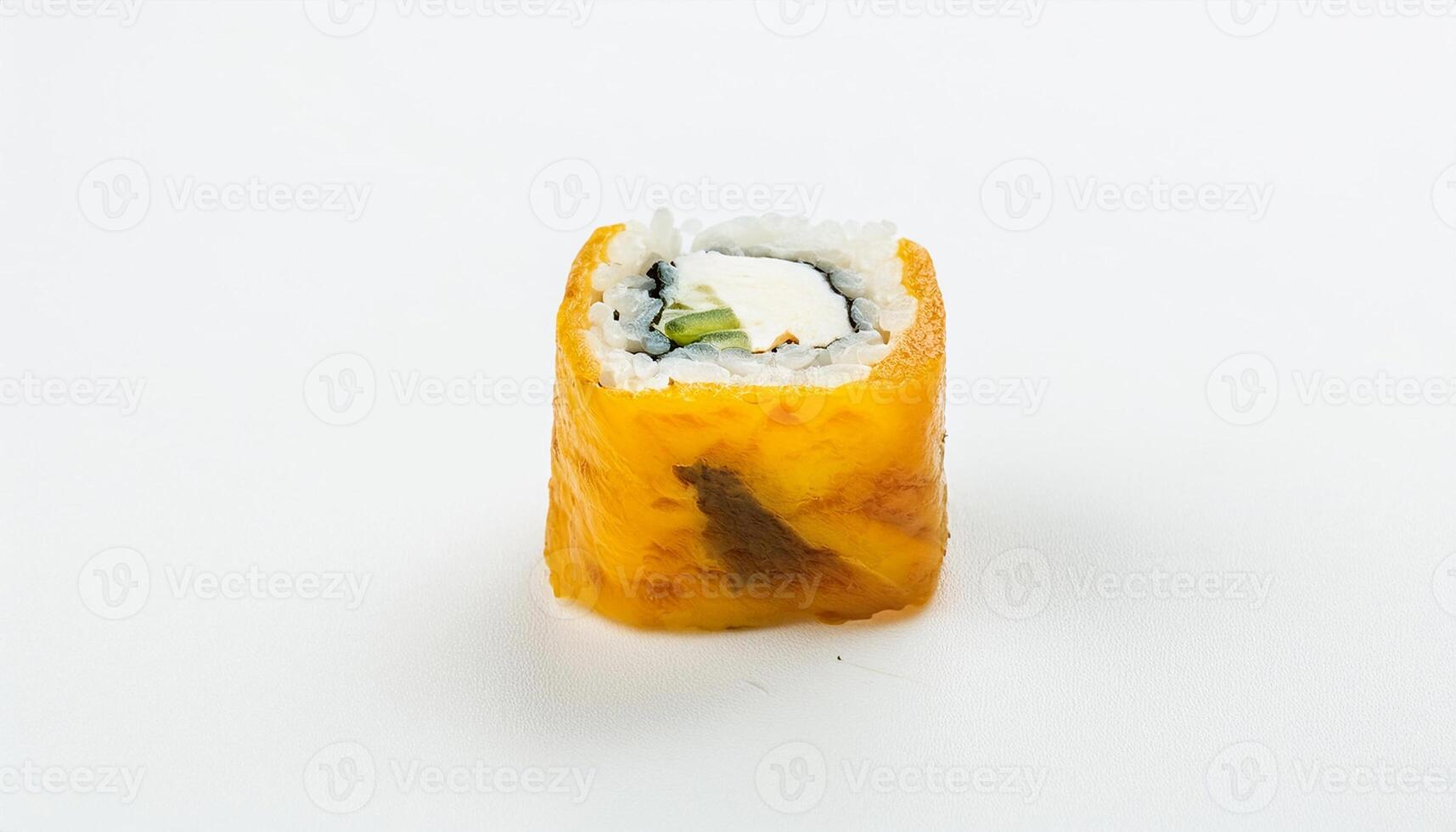 sushi with white background. isolated. photo