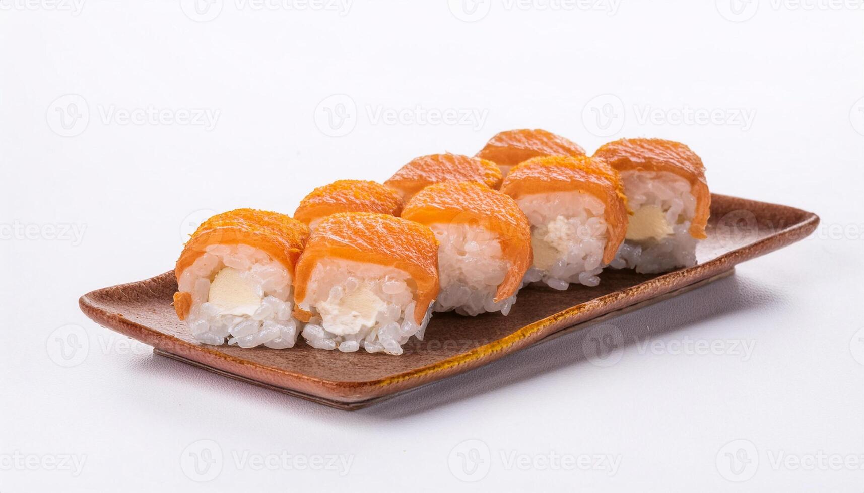sushi with white background. isolated. photo