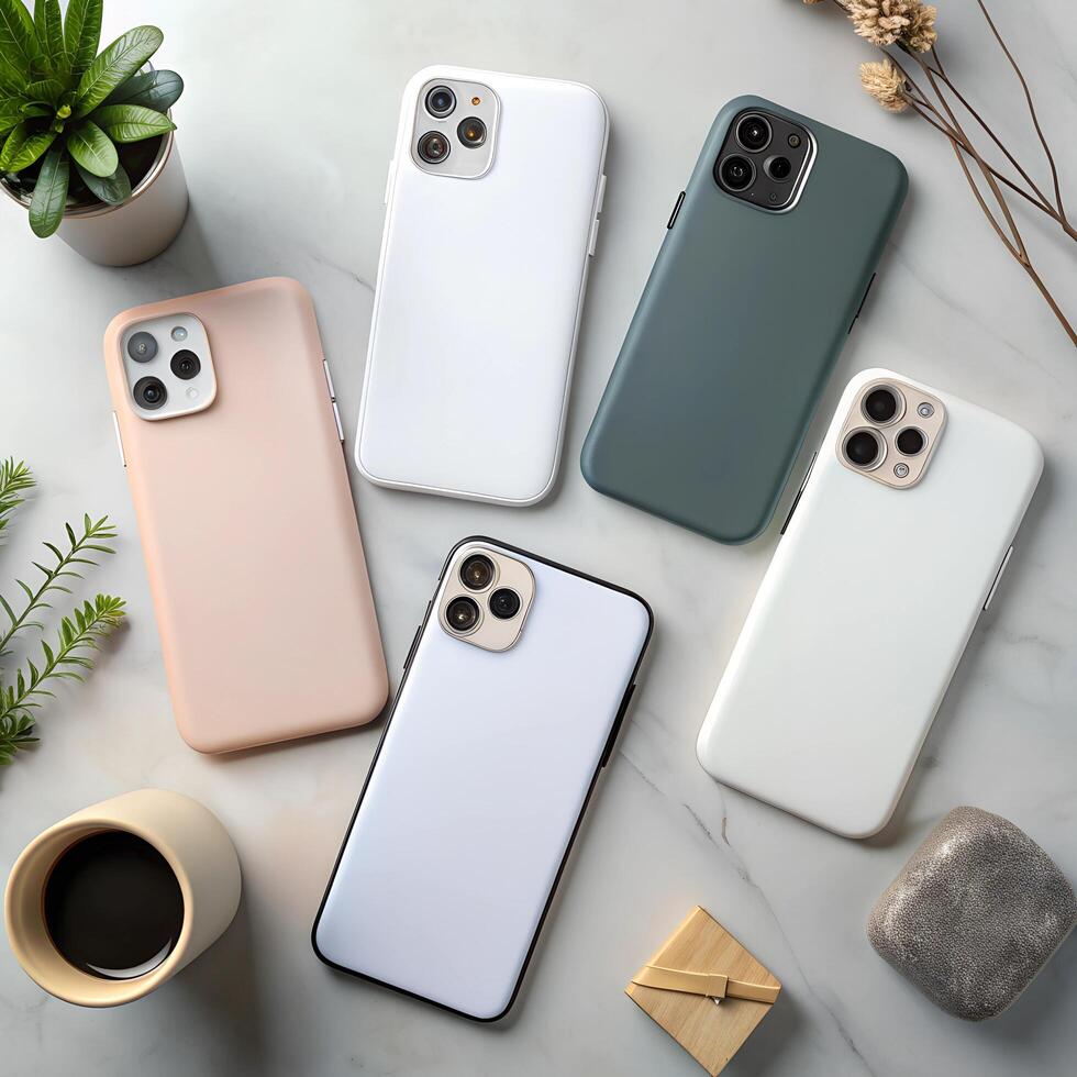 Customizable Phone Cases mockup photo