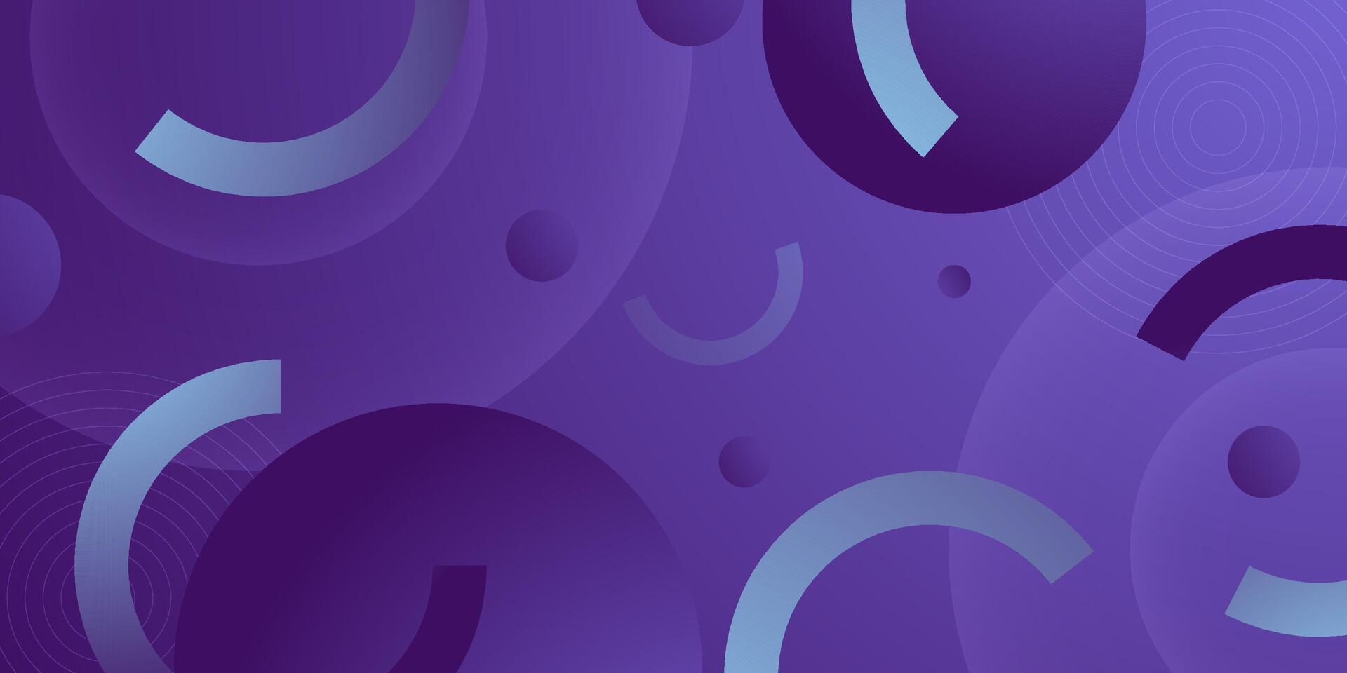 Abstract 3d background pattern geometric design. Purple gradient circle pattern. Simple shapes with trendy elements vector