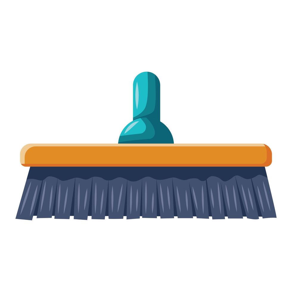 Cleaning brush illustration isolated on white background. Cleanliness concept vector