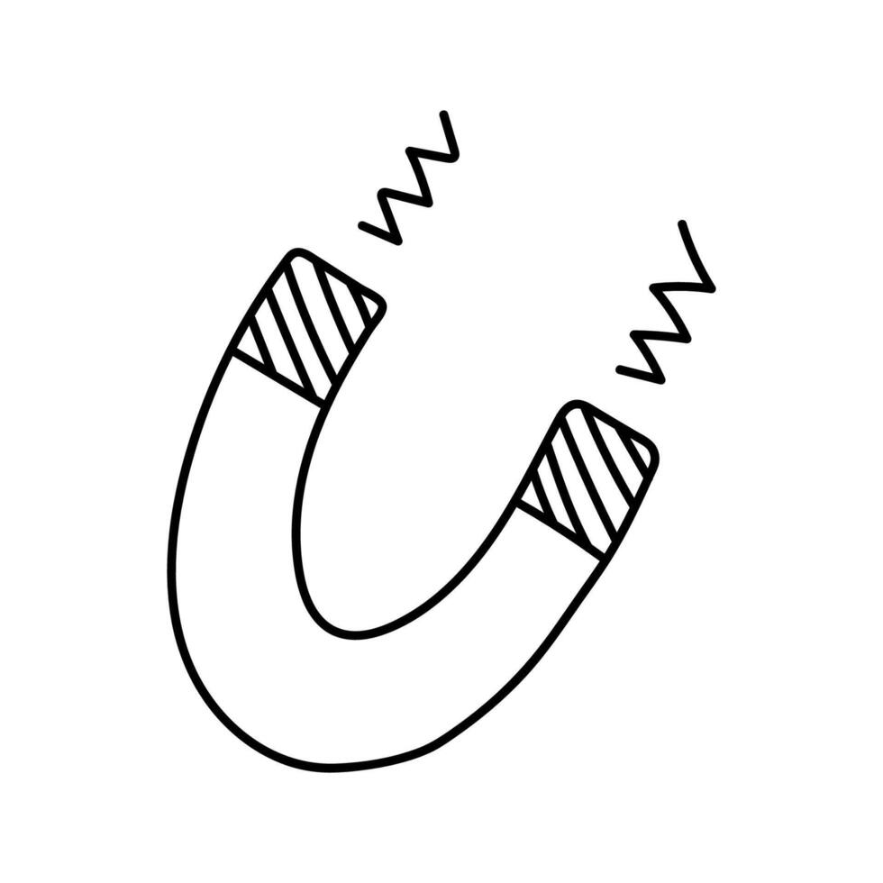 Magnet Doodle. illustration isolated on background. vector