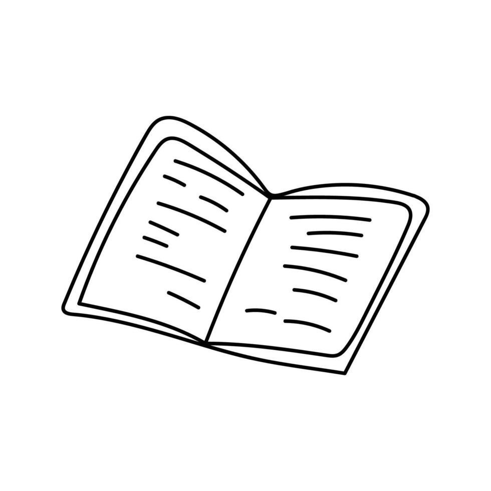 Notebook Doodle. illustration isolated on background. vector