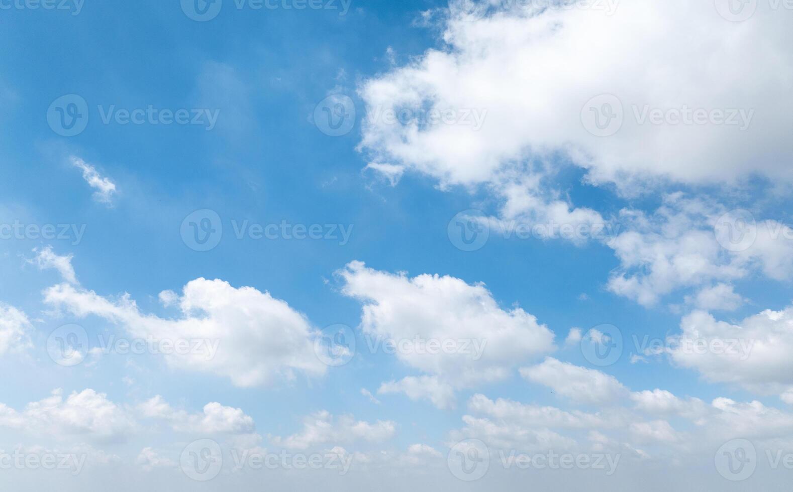 Beautiful view of blue sky with clouds at sunrise. Partly cloudy. Colorful sunset. Natural sky background texture, beautiful color. photo