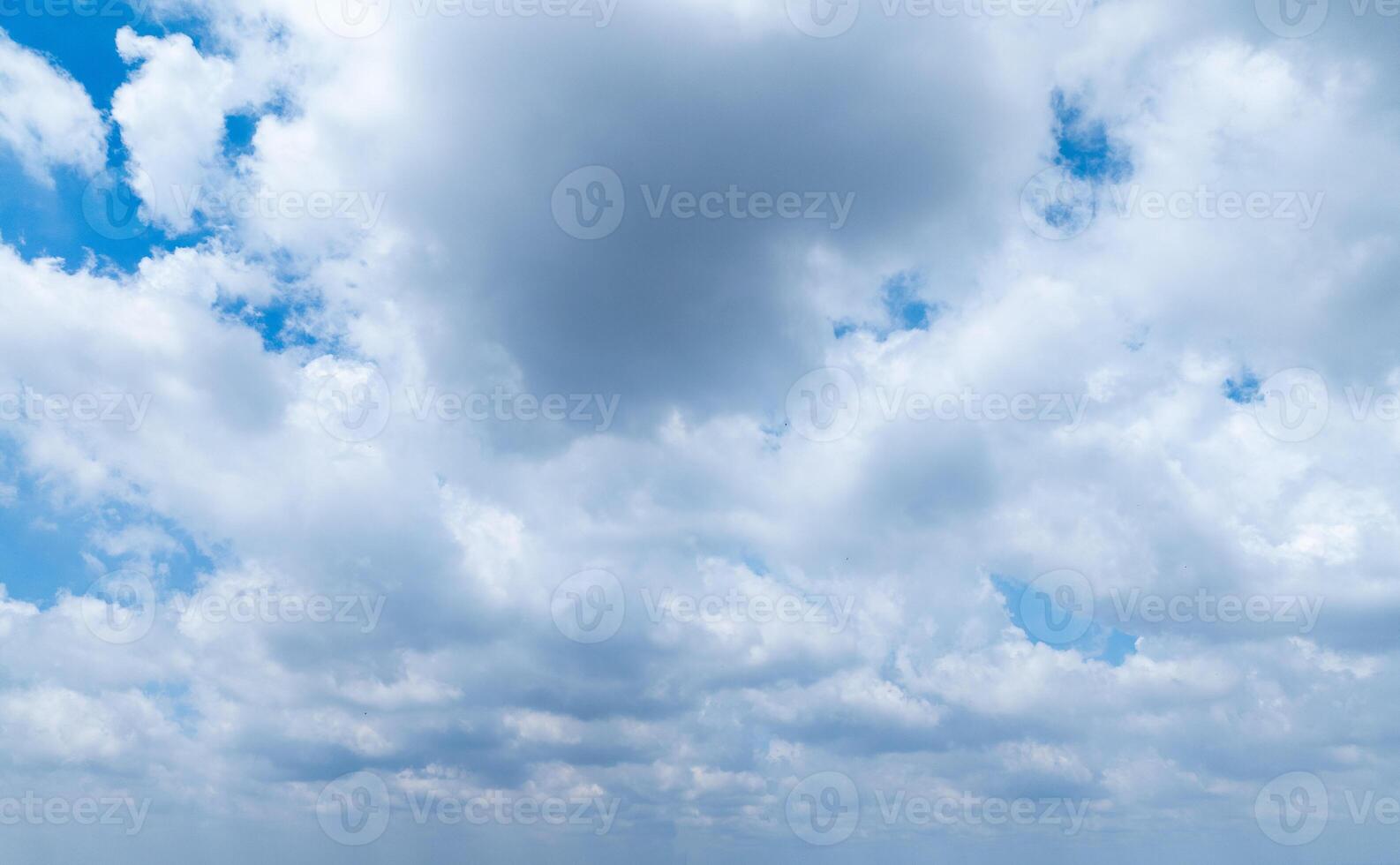Beautiful view of blue sky with clouds at sunrise. Partly cloudy. Colorful sunset. Natural sky background texture, beautiful color. photo