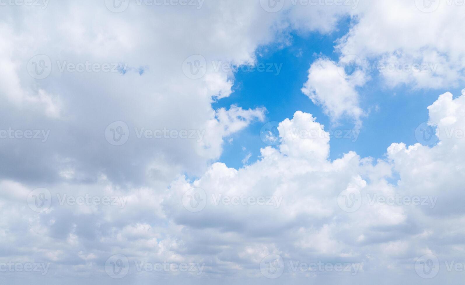 Beautiful view of blue sky with clouds at sunrise. Partly cloudy. Colorful sunset. Natural sky background texture, beautiful color. photo