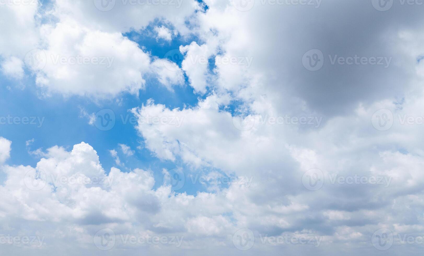 Beautiful view of blue sky with clouds at sunrise. Partly cloudy. Colorful sunset. Natural sky background texture, beautiful color. photo