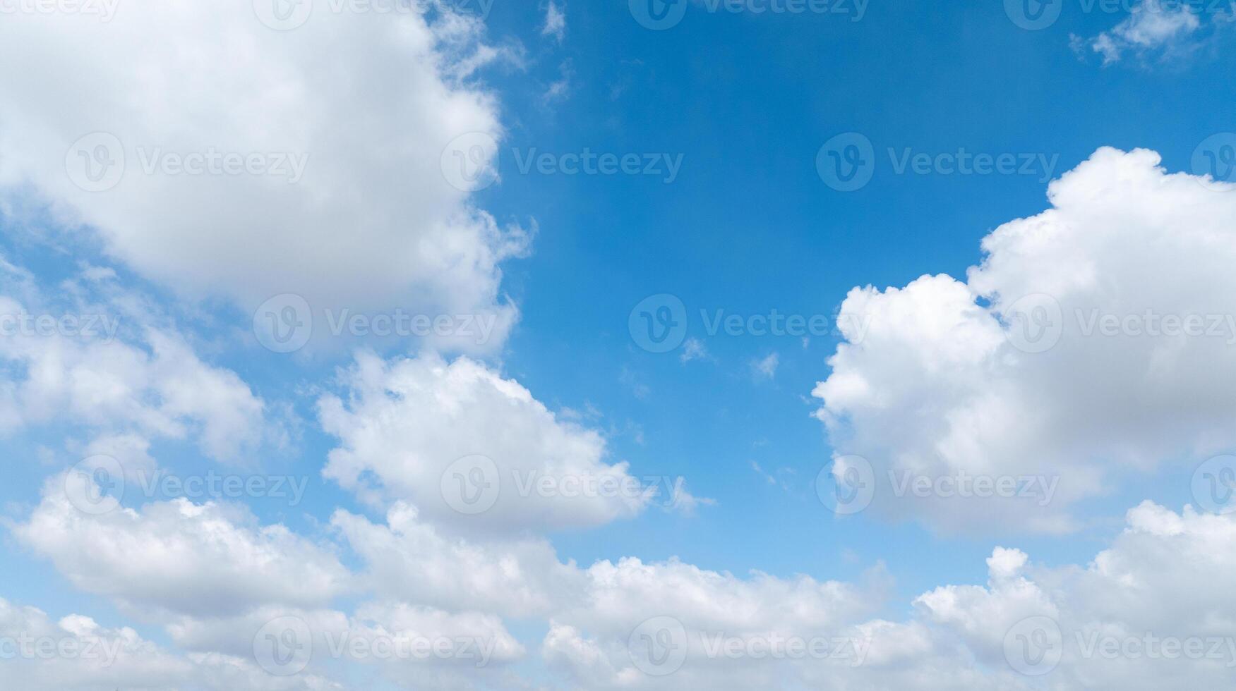 Beautiful view of blue sky with clouds at sunrise. Partly cloudy. Colorful sunset. Natural sky background texture, beautiful color. photo