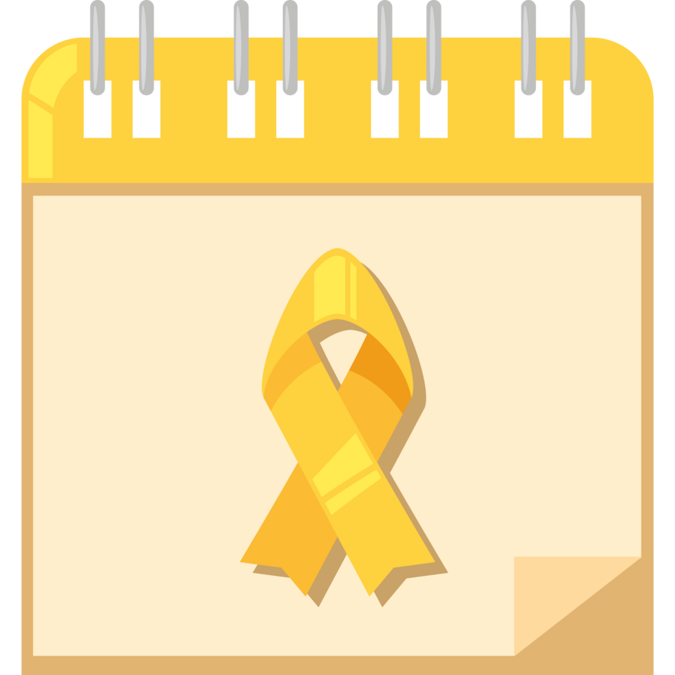 yellow ribbon in sarcoma awareness day png