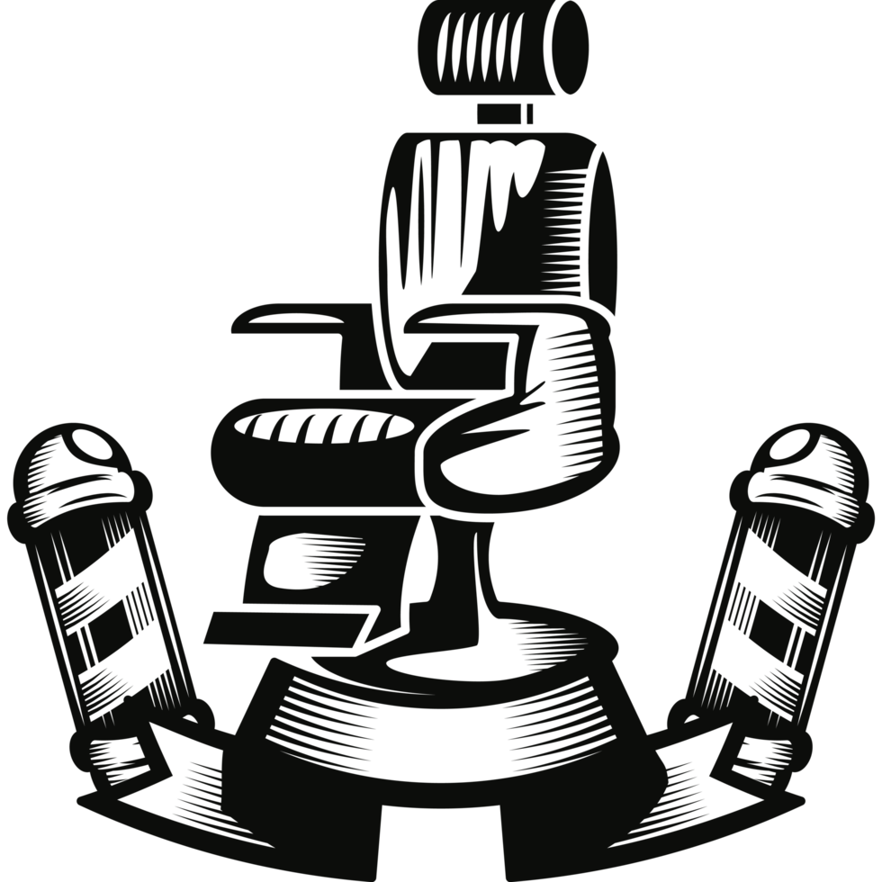 barber shop chair and pole png