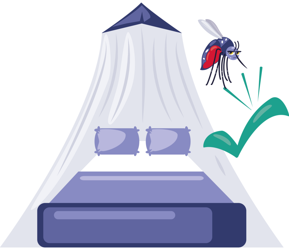 mosquito prevention net for bed png