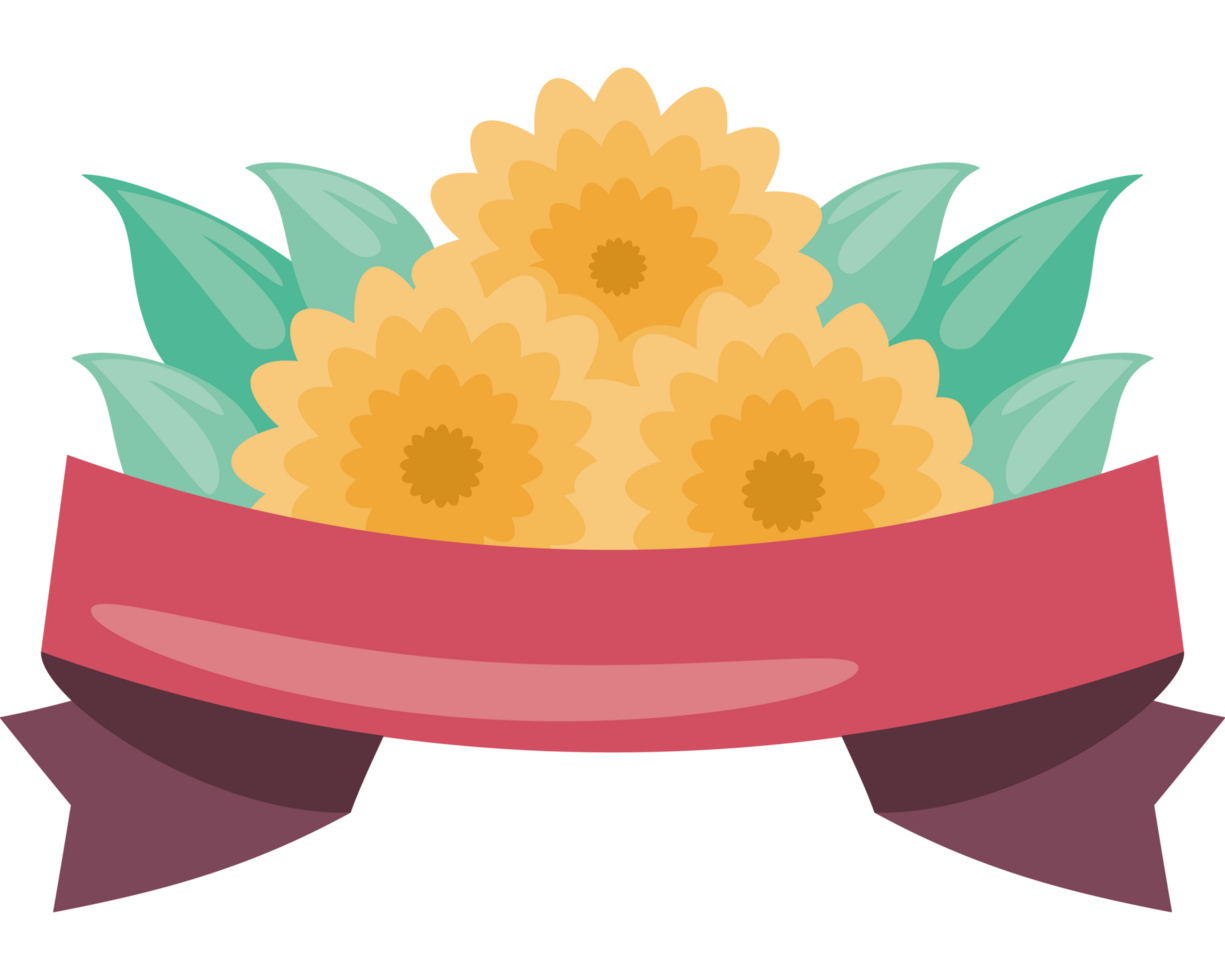 calendula flowers decoration png