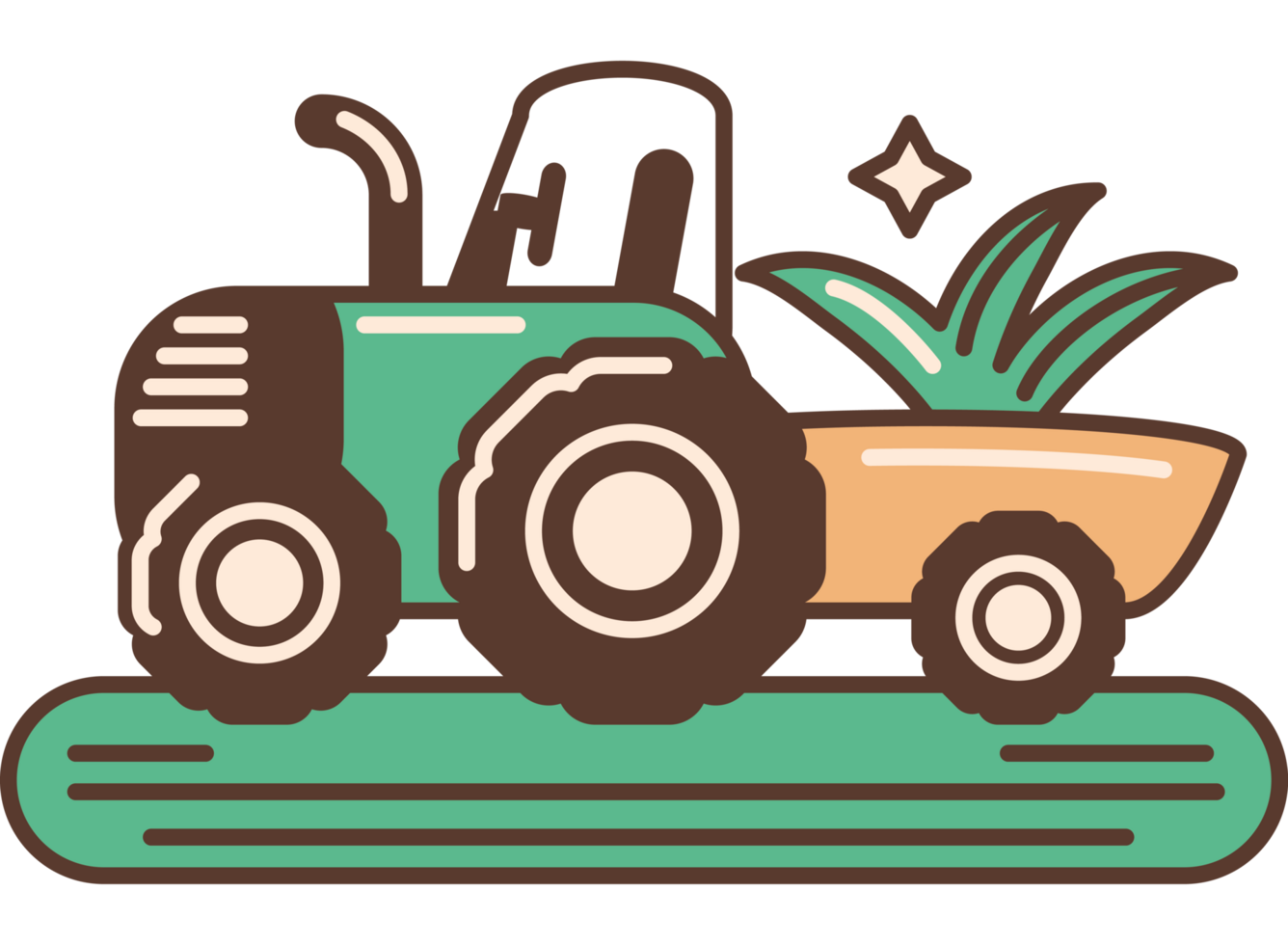 tractor of farm vehicle png