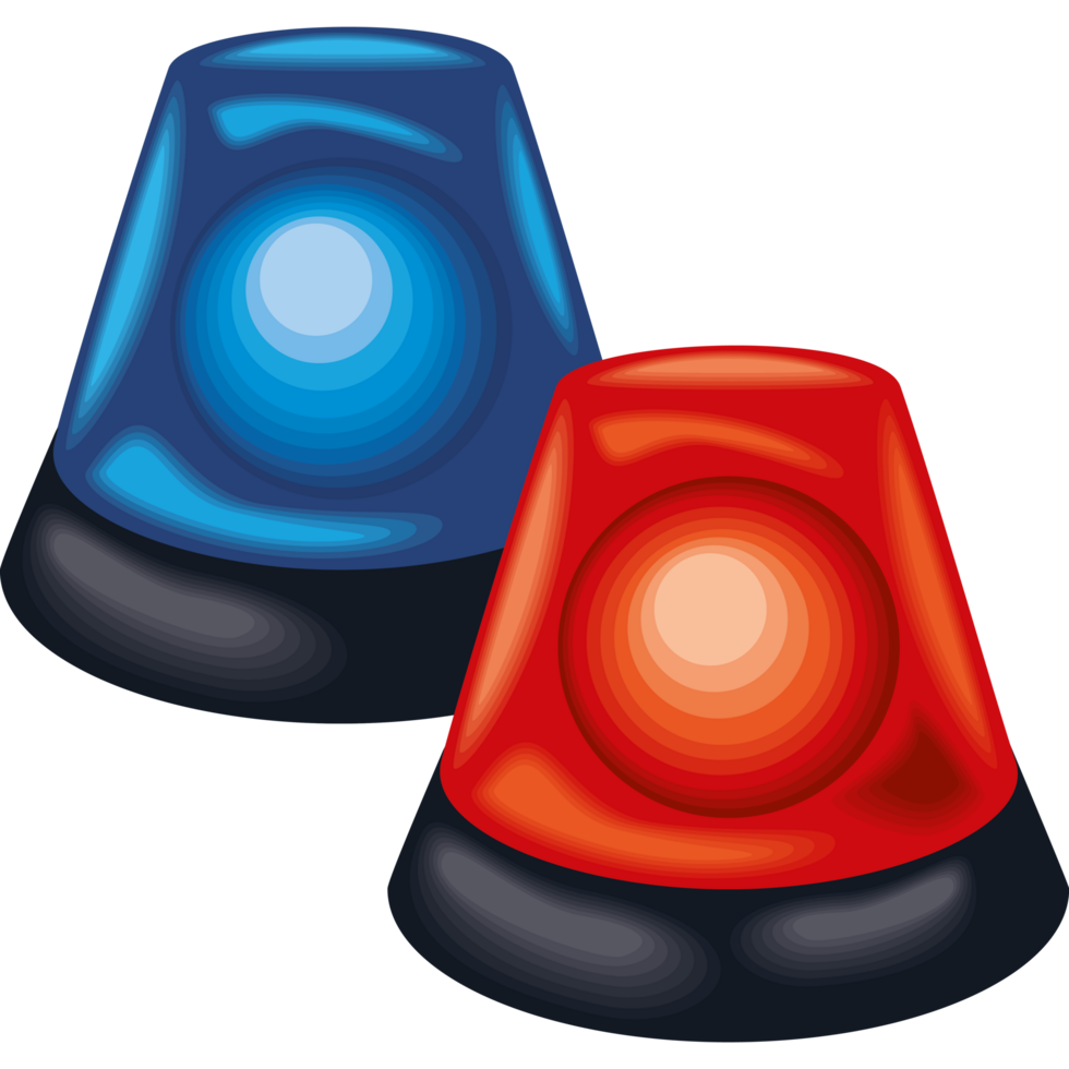 police siren car light flashers png