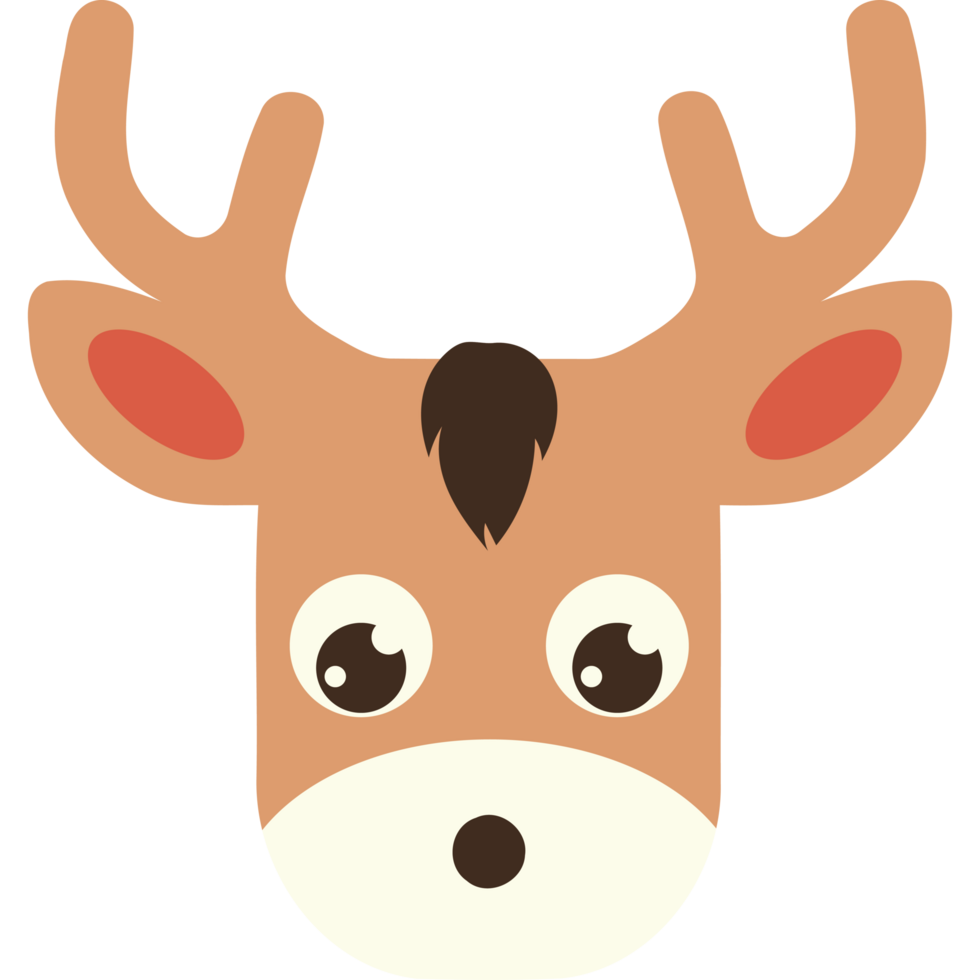christmas deer isolated style png