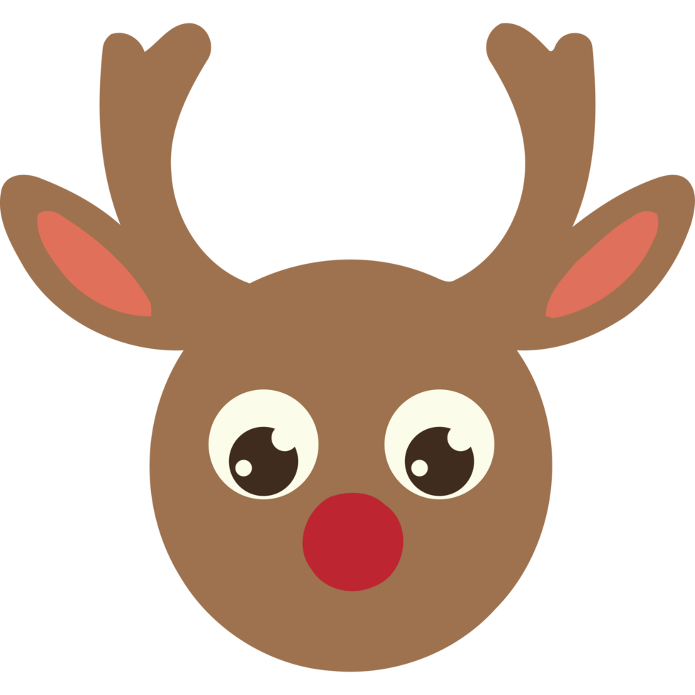 christmas deer face png