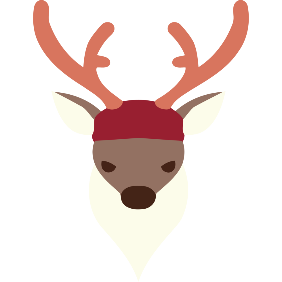 christmas deer cartoon png