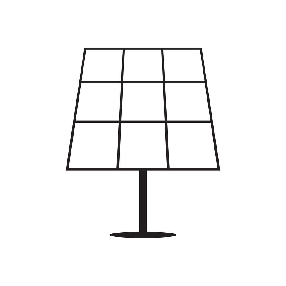 A solar panel icon vector