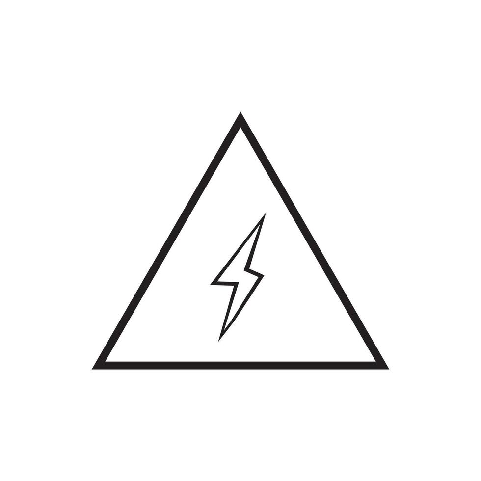 hazard triangle icon vector