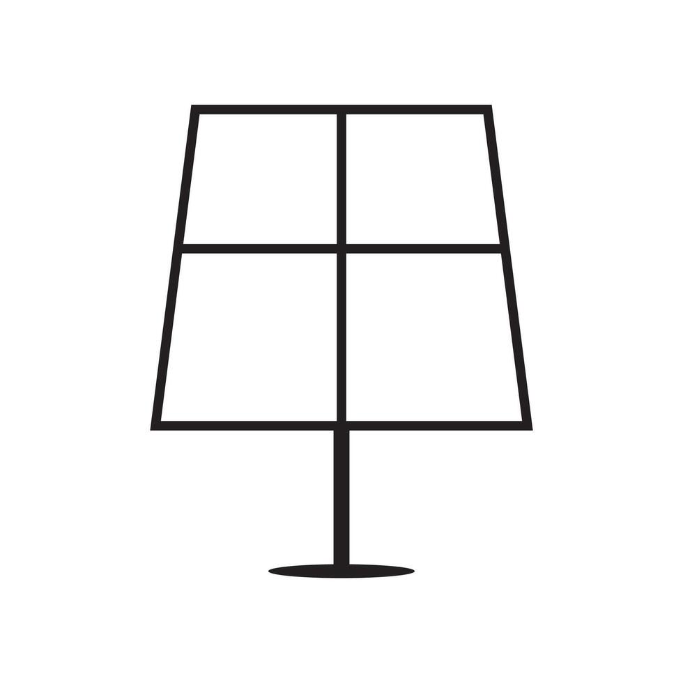 A solar panel icon vector
