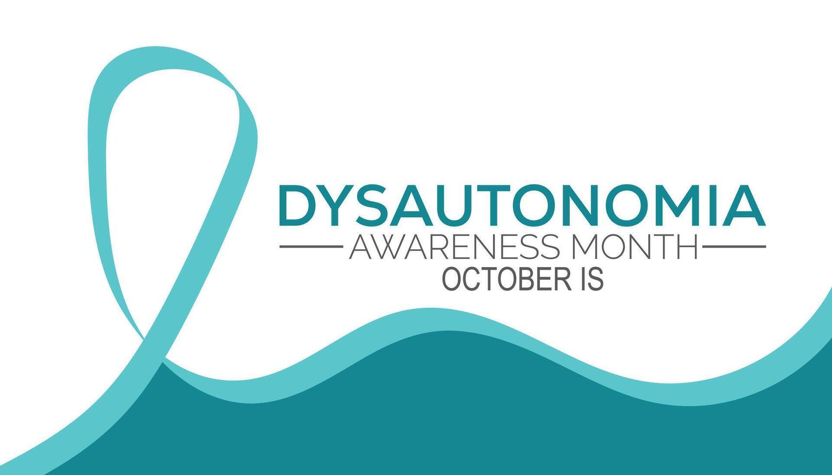 Dysautonomia Awareness Month is observed every year on October.Holiday concept background, placard, banner design template illustration background design. vector