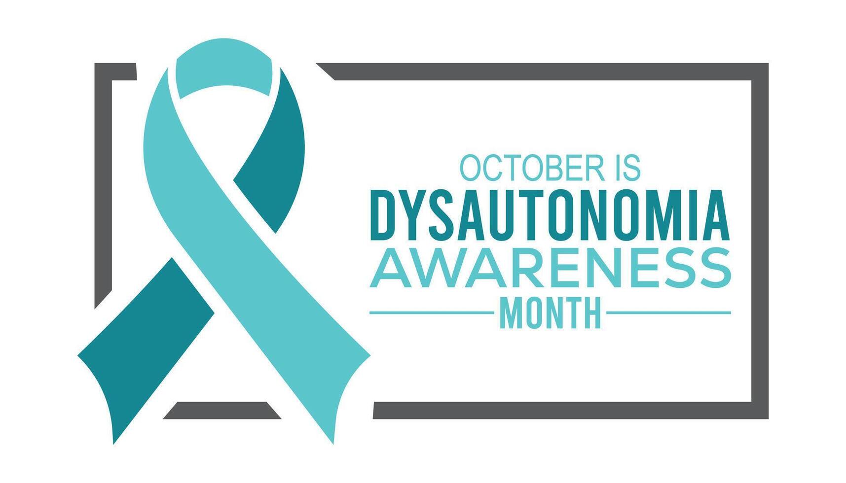 Dysautonomia Awareness Month is observed every year on October.Holiday concept background, placard, banner design template illustration background design. vector
