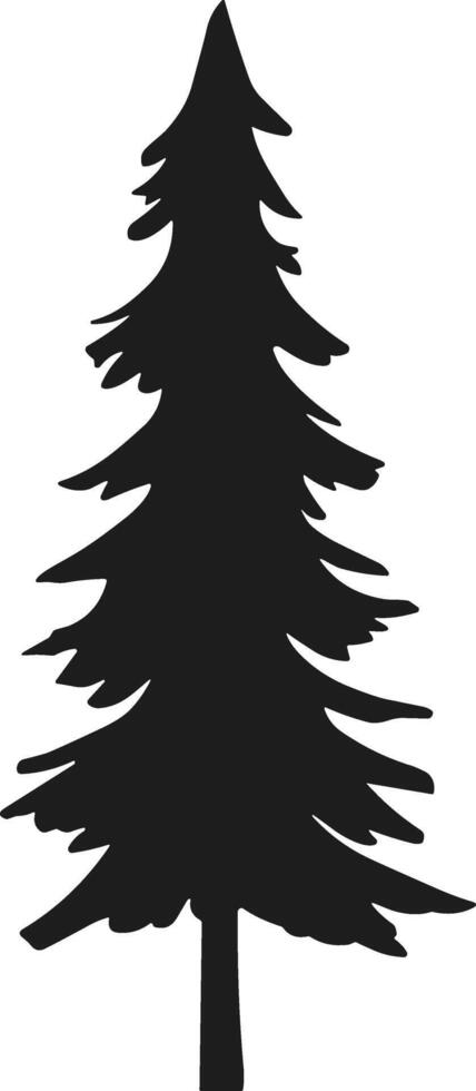 An Elegant tree silhouette vector