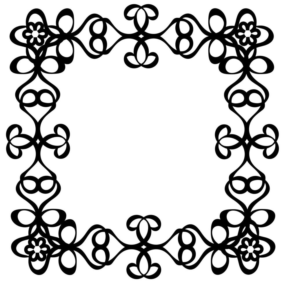 Original patterned black pad on a white background vector
